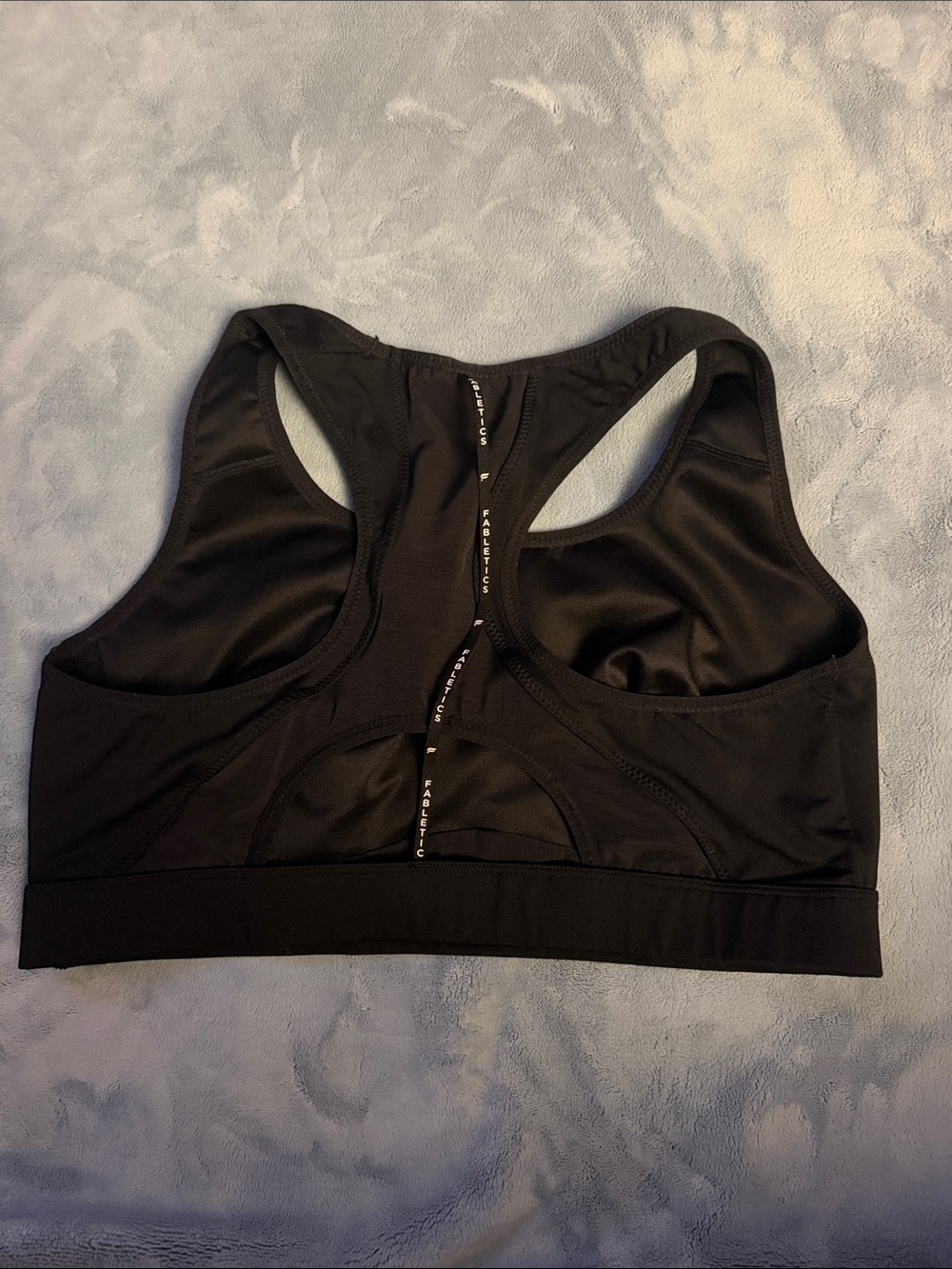 Fabletics Black Racerback Sports Bra - Picture 2 of 2
